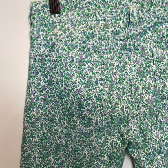 J. Crew Green Floral Print Matchstick jeans - Picture 2 of 9